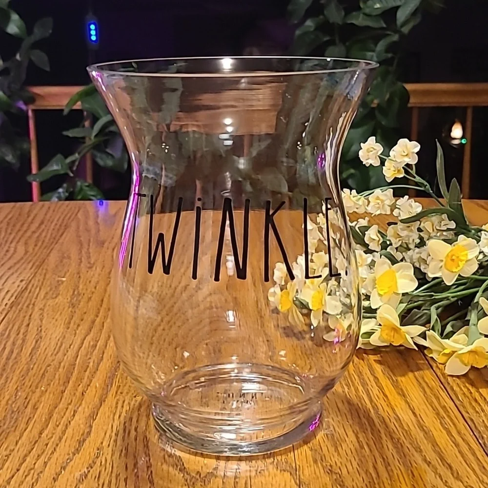 Rae Dunn TWINKLE Clear Vase